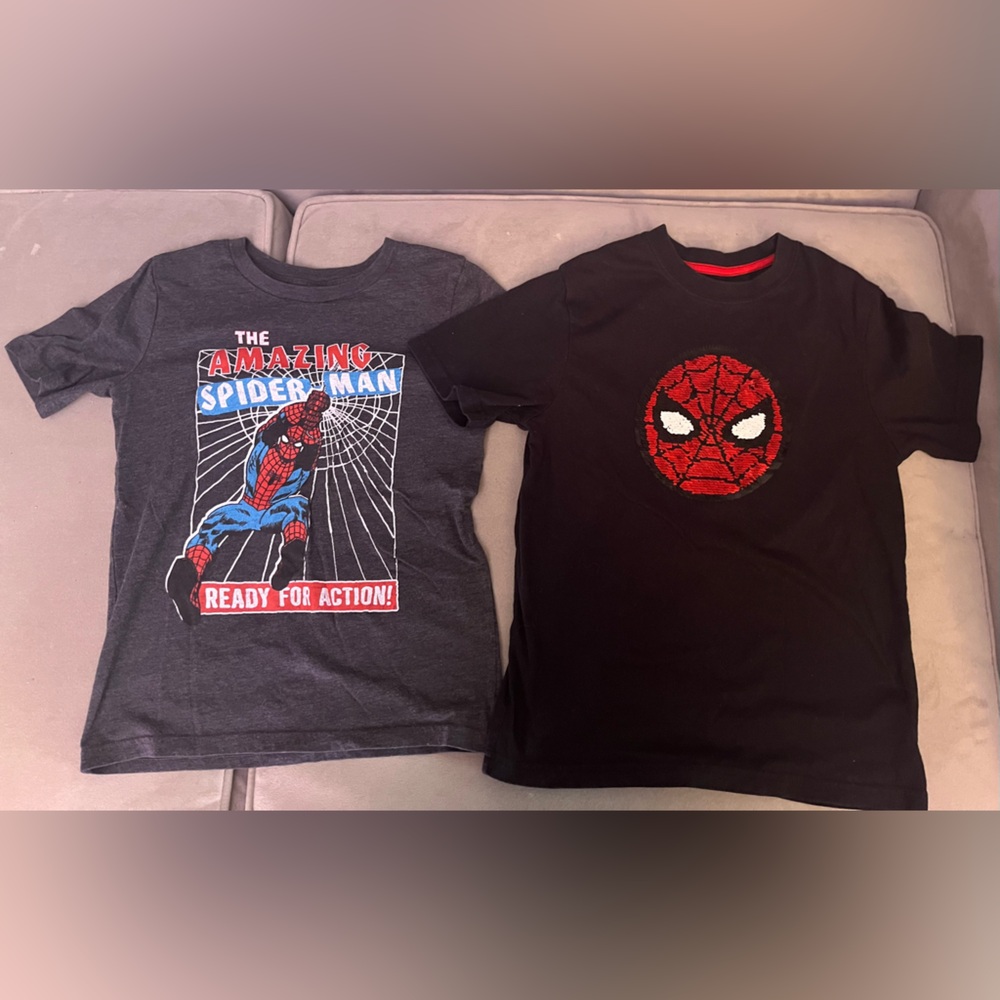 Marvel Spiderman Isaac Morris T Shirt For Kids+Spiderman Graphic T Shirt Bundle